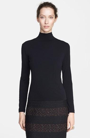 Women's St. John Collection 'nuda' Fine Jersey Turtleneck Shell