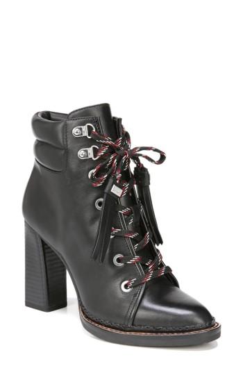 Women's Sam Edelman Sondra Lace-up Bootie .5 M - Black