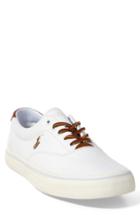 Men's Polo Ralph Lauren Thorton Low Top Sneaker .5 D - White