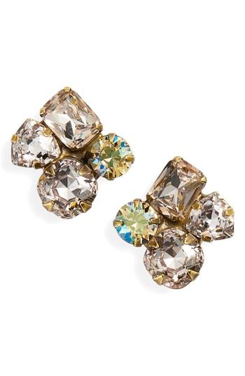 Women's Sorrelli Crystal Cluster Stud Earrings