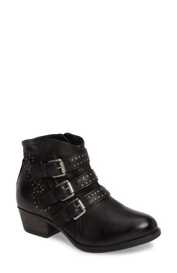 Women's Miz Mooz Barclay Studded Moto Bootie Eu - Black