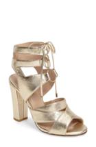 Women's Halogen Lani Strappy Lace-up Sandal M - Metallic