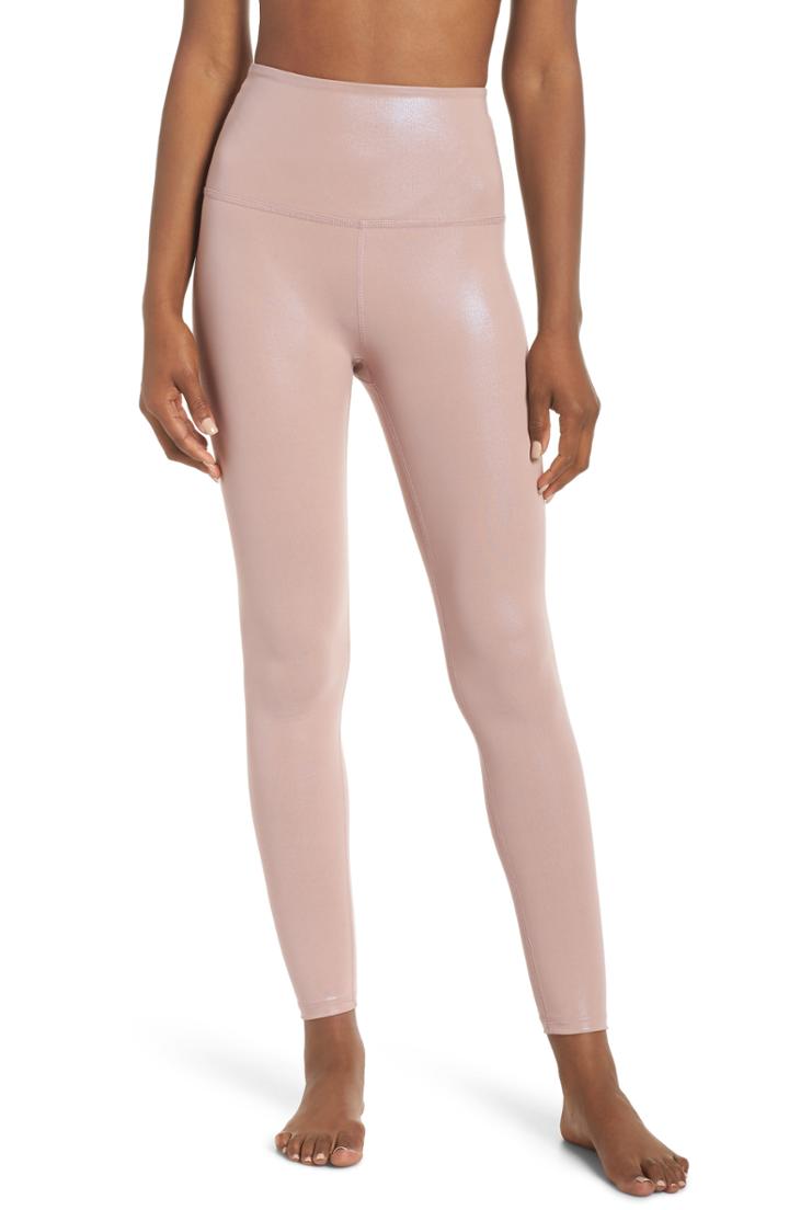 Women's Beyond Yoga Pearlized High Waist Ankle Leggings