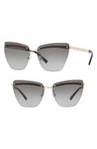 Women's Versace Medusa 58mm Metal Cat Eye Sunglasses -
