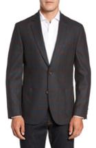 Men's Flynt Classic Fit Windowpane Wool Sport Coat R - Green
