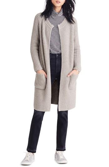 Women's Madewell Waffle Stitch Sweater Jacket