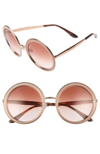 Women's Mdg Madonna For Dolce & Gabbana 54mm Gradient Round Sunglasses - Pink Gradient