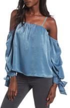Women's 4si3nna Off The Shoulder Blouse - Blue
