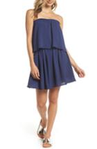 Women's Mary & Mabel Strapless Popover Shift Dress - Blue