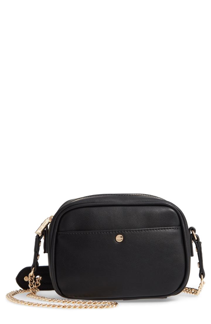 Mali + Lili Cassidy Vegan Leather Crossbody Camera Bag - Black