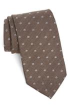 Men's Strong Suit Heather Floral Silk & Wool Tie, Size - Burgundy