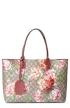 Gucci Medium Gg Blooms Reversible Canvas & Leather Tote -