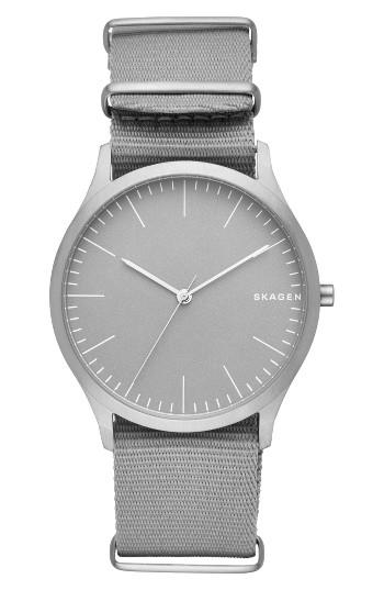 Men's Skagen Jorn Nato Nylon Strap Watch, 41mm