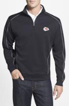 Men's Cutter & Buck Kansas City Chiefs - Edge Drytec Moisture Wicking Half Zip Pullover