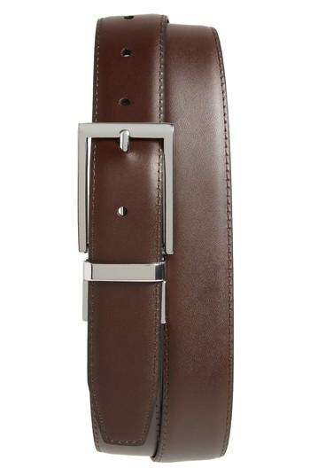 Men's Nordstrom Men's Shop Newman Reversible Leather Belt - Black/ Brown