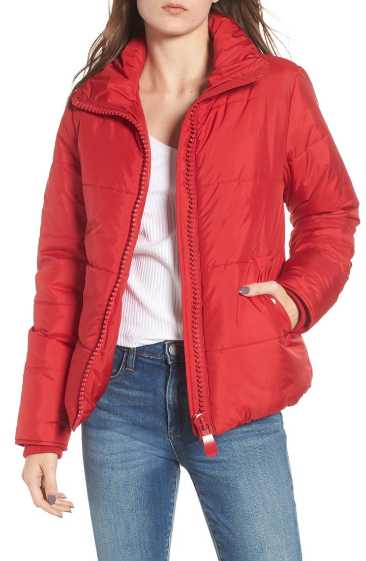Women's Maralyn & Me Rail Quilted Puffer Jacket