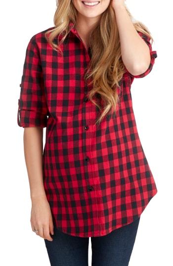 Women's Nom Maternity Sadie Maternity/nursing Shirt - Red