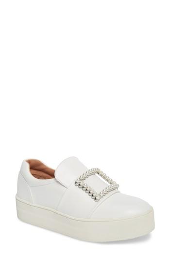 Women's Linea Paolo Val Slip-on Sneaker M - White