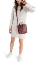 Women's Madewell Donegal Button-sleeve Sweater Dress - Grey