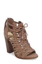 Women's Jessica Simpson Riana Woven Leather Cage Sandal M - Brown