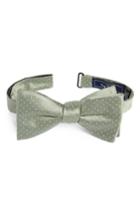 Men's The Tie Bar Pin Dot Silk Bow Tie, Size - Green
