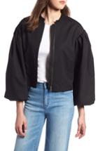 Women's Halogen Blouson Sleeve Jacket, Size - Black