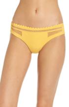 Women's Red Carter Embroidered Bikini Bottoms - Yellow