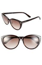 Women's Tom Ford 'gina' 57mm Cat Eye Sunglasses -