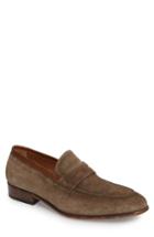 Men's Right Bank Shoe Co Lex Apron Toe Penny Loafer .5 M - Beige