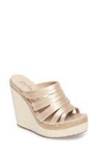 Women's Pedro Garcia Taciana Espadrille Wedge .5us / 35.5eu - Metallic