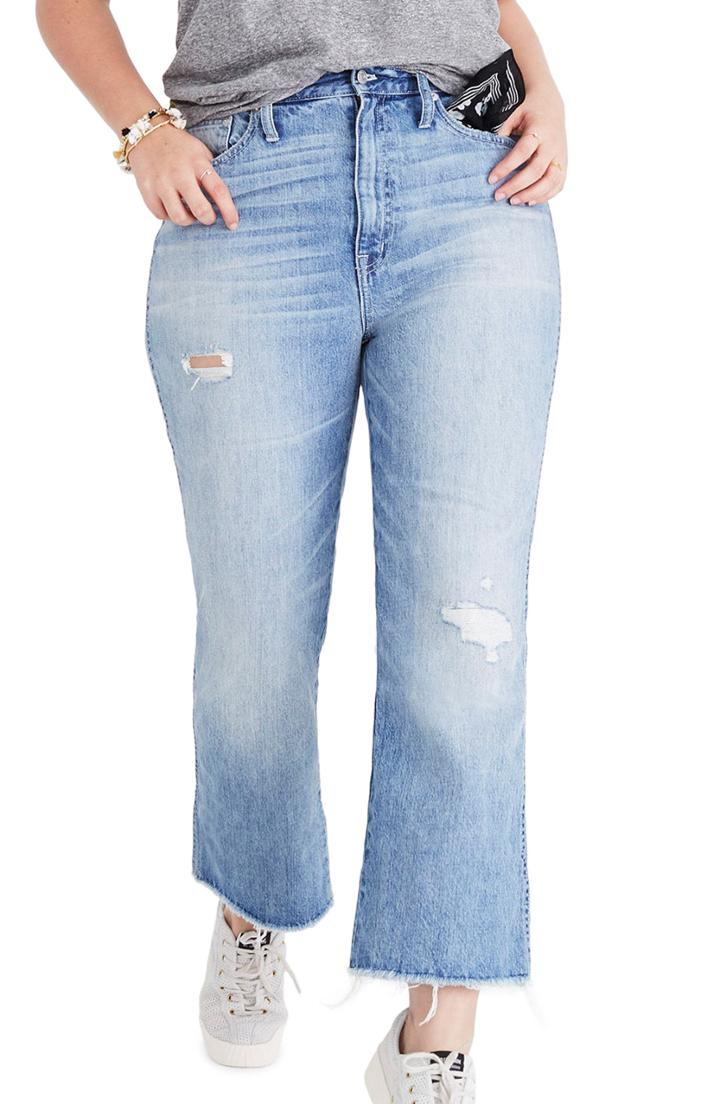 Women's Madewell Rigid Crop Demi Boot Jeans