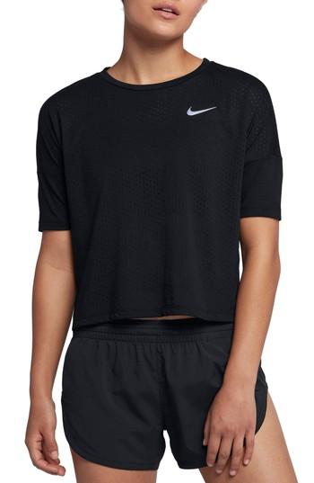 Women's Nike Tailwind Running Tee - Black