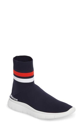 Women's Joshua Sanders Jump High Top Sock Sneaker .5us / 38eu - Blue