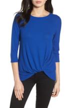 Women's Gibson Twist Front Pullover, Size - Blue