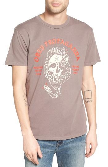 Men's Obey Spitting Venom Rattler Graphic T-shirt