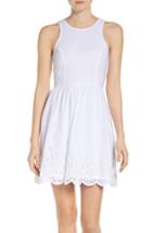 Women's Nsr Eyelet Fit & Flare Dress