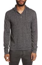 Men's John Varvatos Drop Shoulder Henley Hoodie