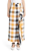 Women's Monse Foldover Waist Gingham Culottes - Yellow