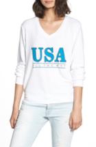 Women's Wildfox All The Way Baggy Beach Pullover - White