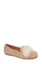 Women's Ugg Kaley Wisp Genuine Shearling Trim Flat M - Beige