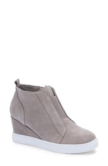 Women's Blondo Gatsby Waterproof Wedge Bootie .5 M - Grey