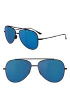 Men's Vuarnet Swing 58mm Polarized Aviator Sunglasses - Grey Polar Blue Flash