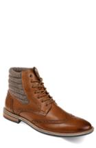 Men's Thomas And Vine Apollo Quilted Wingtip Boot .5 M - Brown