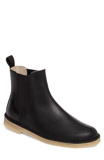 Men's Clarks Desert Peak Chelsea Boot .5 M - Black