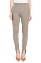 Women's Givenchy Checked Wool Stirrup Pants Us / 38 Fr - Beige