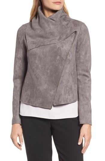 Women's Anne Klein Scuba Asymmetrical Jacket - Pink