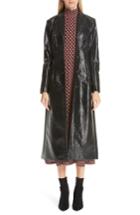 Women's Beaufille Coated Cotton Trench Coat - Black