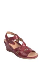 Women's Earth Thistle Wedge Sandal M - Red