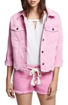 Women's Sanctuary Wild Cherry Denim Jacket - Pink