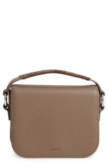 Allsaints Ray Leather Clutch - Brown